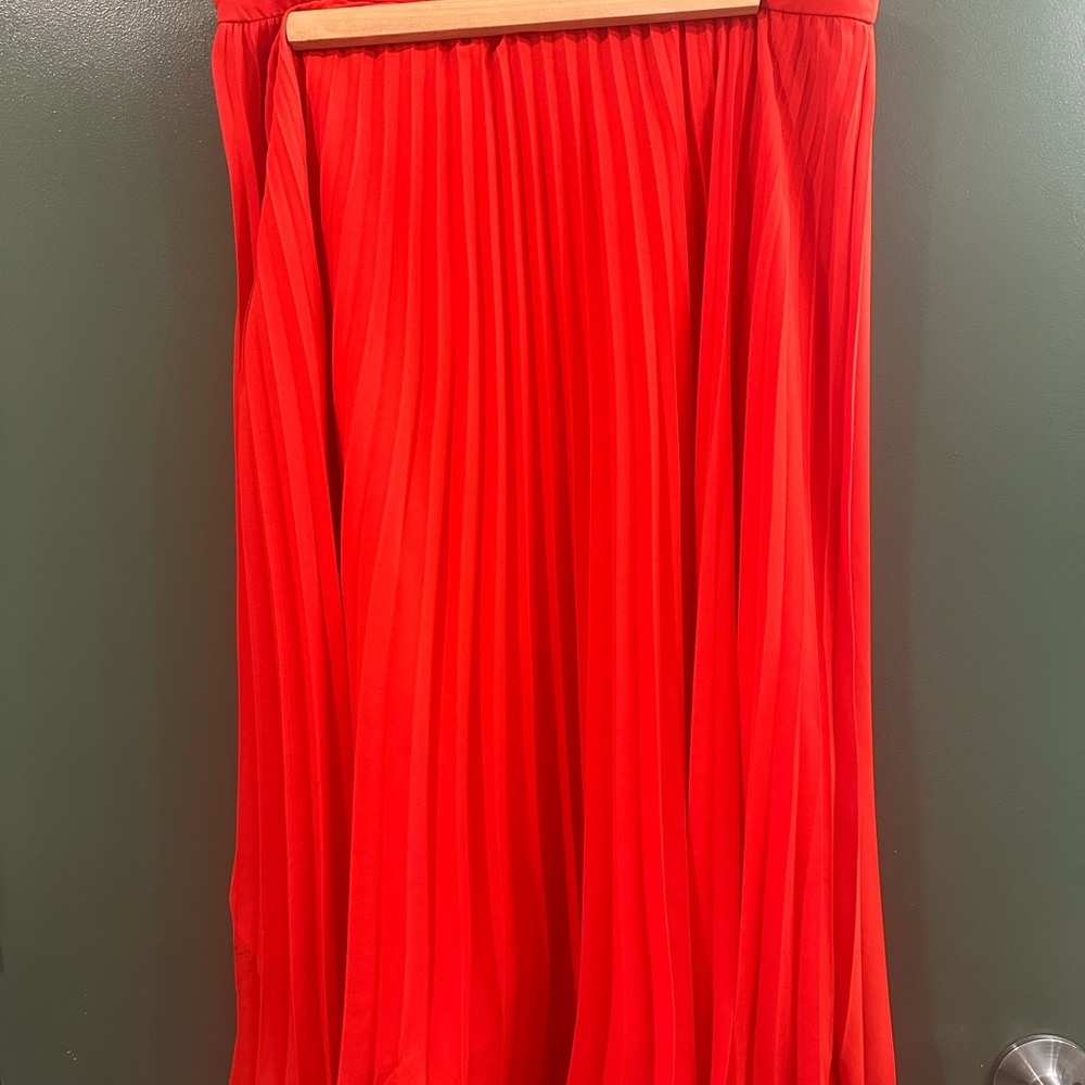Banana Republic Vibrant Red A-Line Skirt